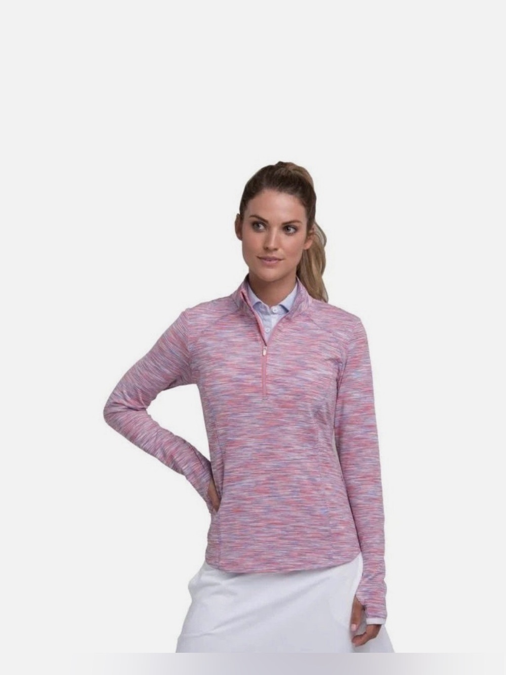 Luxury Golf Brand Zero Restriction Shae Zip Mock